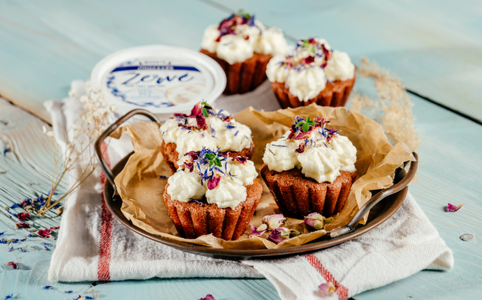 Cupcakes red velvet s krémovou polevou z Jihočeského žervé