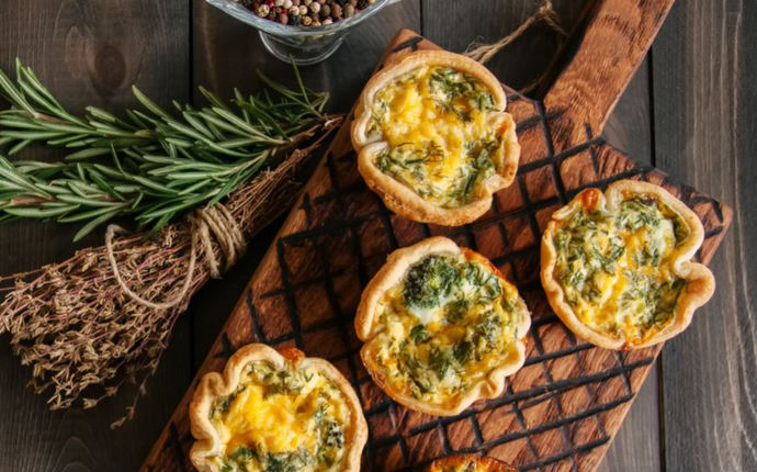 Mini quiche s tříměsíční goudou