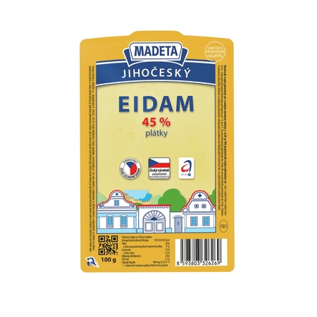 Jihočeský eidam 45% plátky 100_g