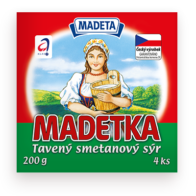 Madetka tavený smotanový syr 45% 200_g 4D