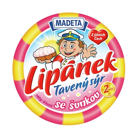 Lipánek tavený syr šunka 140 g