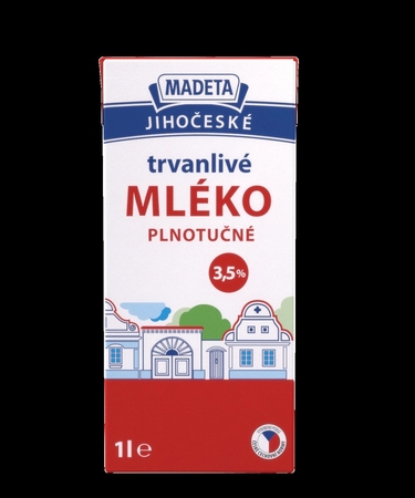 Jihočeské mlieko trvanlivé plnotučné 3,5% 1_l