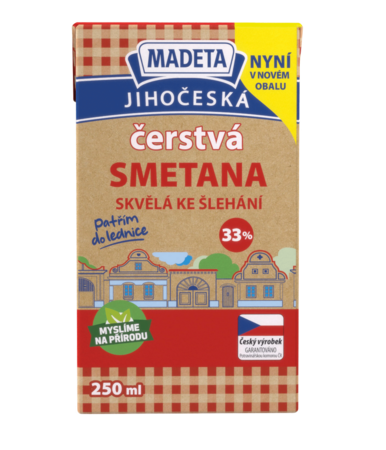 Jihočeská smotana na šlahanie 33% 250_ml